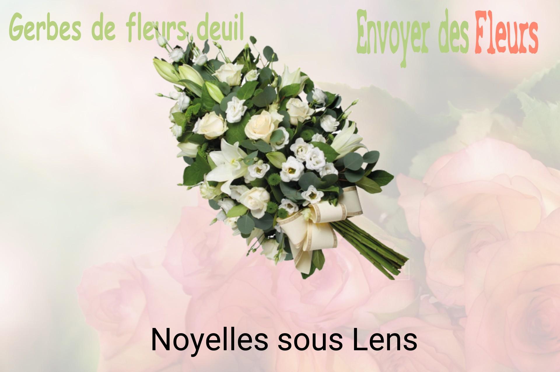 Gerbe de fleurs de deuil livrée à Noyelles-sous-Lens